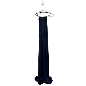 Show me your‎ mumu heather halter dress navy bridesmaid wedding guest size M